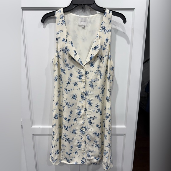 Reformation NEW Size 8 Rilynn Floral Sleeveless Front Button Minidress - Picture 2 of 5
